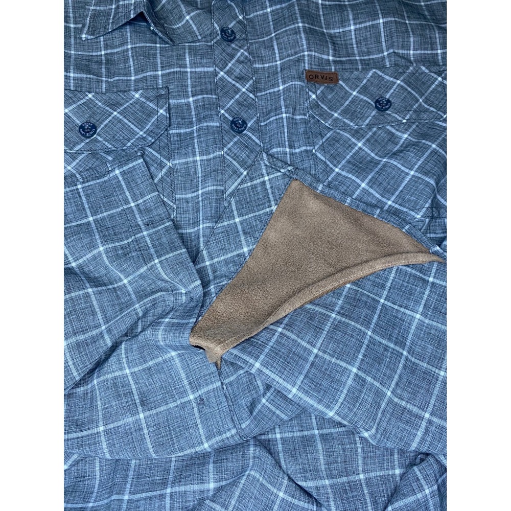 Orvis Gray Button Down Size Medium - image 6